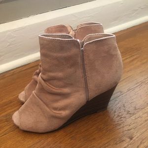 Blush Open Toe Booties